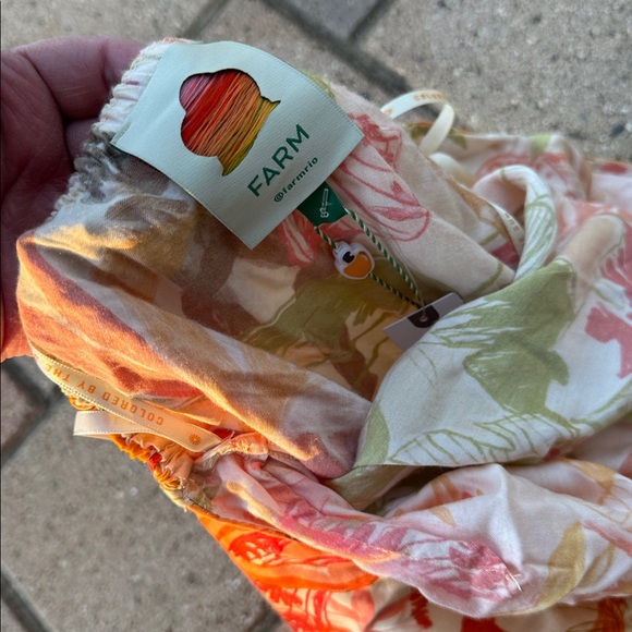 FARM Rio Tropical Fringe leopard forest sand  Mini Dress - Picture 8 of 8